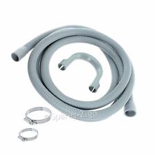 Drain Outlet Hose For Bush Dishwasher 2.5m Long Kit + Clips 30mm / 22mm