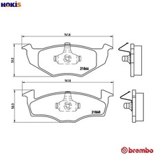 BRAKE PAD SET DISC BRAKE P 85