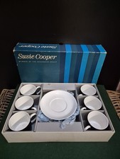 Susie Cooper Wedgwood coffee cups and saucers x 6