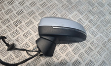 AUDI A3 8V 2017 PASSENGER SIDE WITH LANE ASSIST WING MIRROR SILVER - LZ7G #2K