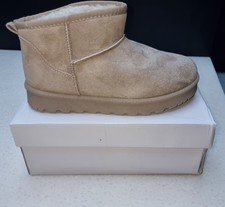 WOMENS ANKLE WARM WINTER FAUX