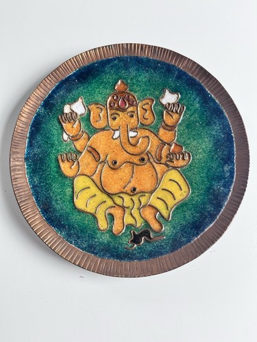 Vintage indian enamel - indian, copper