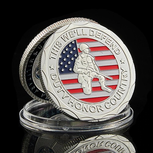 Flag army veteran coin - flag,