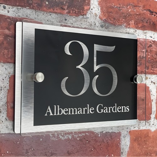 House number plaques door - house,