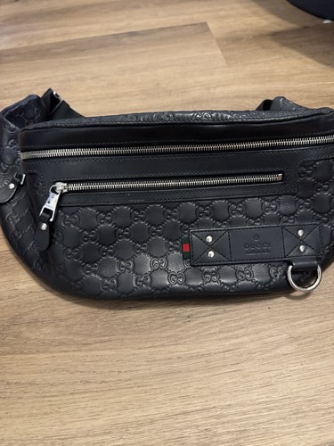 Gucci black belt bag - gucci,