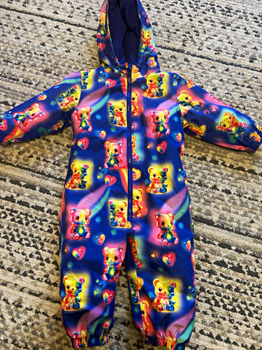 Next blue bear print snowsuit - blue,