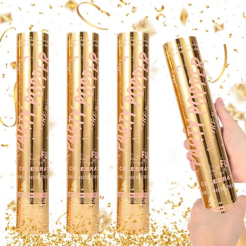 Confetti cannon gold packs - gold,,