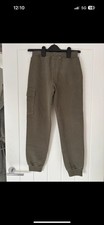 Cp Company Boys/Junior Jogging Bottoms. Age 10. In Green/Khaki Colour.