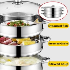 28cm 3 Tier Steam Cooker