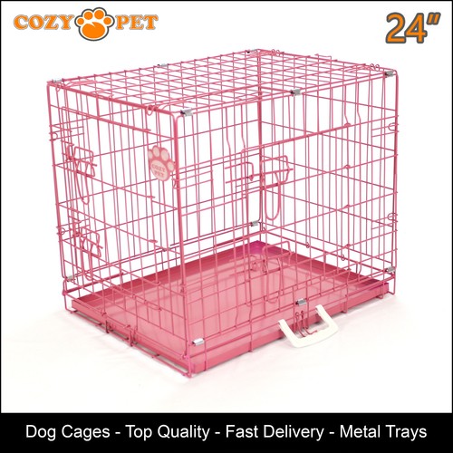 Dog cage inch pink puppy - dog,