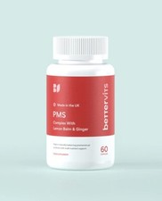 Bettervits PMS Complex With Lemon Balm & Ginger - 60 Caps - Best before Apr 27