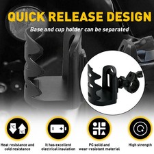 1× Motorcycle Bike Handlebar Drink Cup Holder Beverage Water Bottle For Yamaha