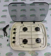 Spinflo Argent L/H 4 burner hob in cream - Caravan / Motorhome / Conversion