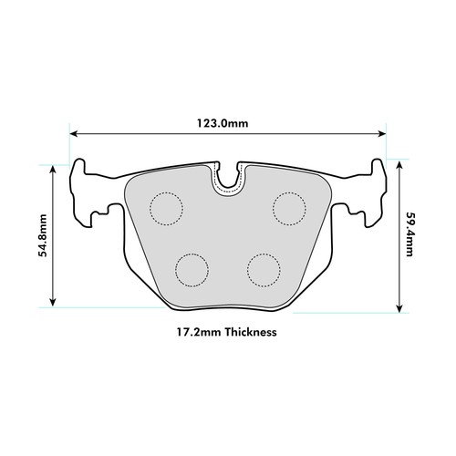 Ferodo ds2500 rear brake pads - ferodo,