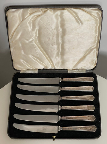 Set antique butter - of, 6