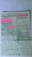 Car number plate retention certificate