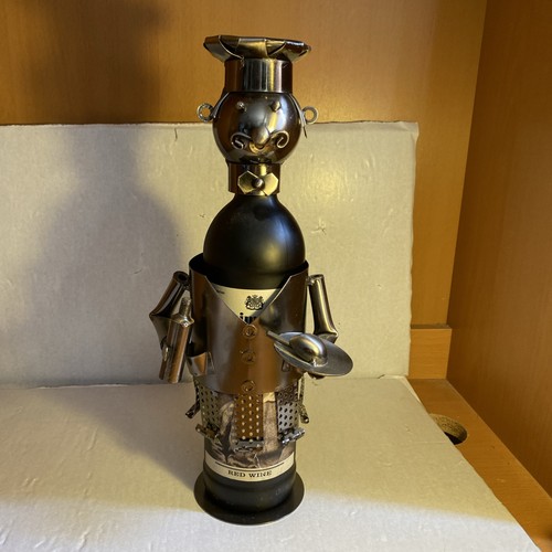 Metal wine bottle holder - metal,
