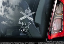 Machine Gun Corps - Car Sticker - Royal Military Army Regiment Window Decal -V01