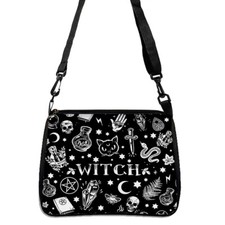 Gothic Cat Printed Shoulder