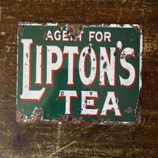 Metal Vintage Style Liptons