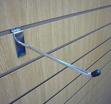 8" CHROME SLATWALL FITTING