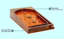 Middle-England Bagatelle Traditional Table Top Game 30cm x 45cm Solid Wood/Brass