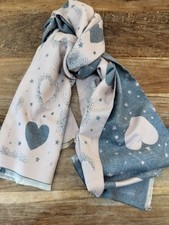 Hearts Stars Design Scarf