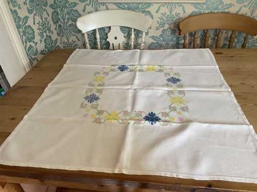 Vintage linen table cloth