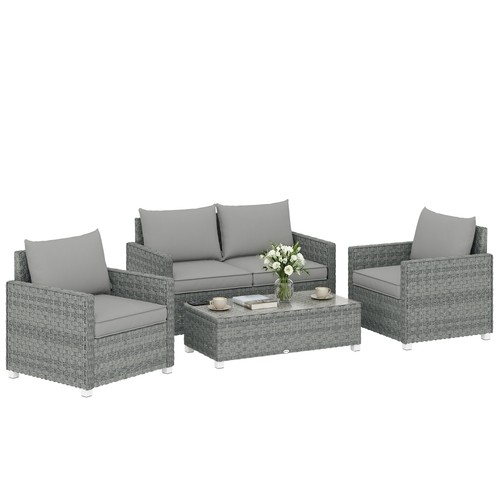 Outsunny seater rattan - outsunny,