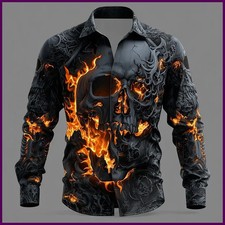 2026 Men's Skull Flame