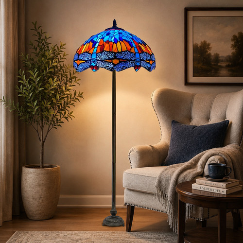 Tiffany style floor lamp - floor, 16"