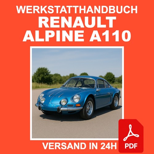 Workshop manual renault alpine - workshop,
