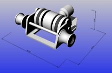 Model Boat Fitting - Nordic Trawler Winch - Size 4 - Pack of 2