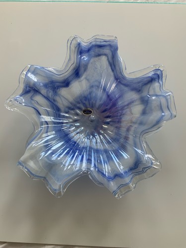 Murano glass large blue - -,