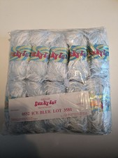 500G SIRDAR FUNKY FUR – 552 ICE BLUE silver sheen – WOOL YARN 4mm DK – EYELASH