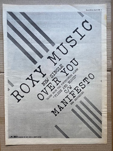 Roxy music over - roxy, poster