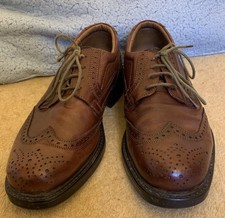 Men's Smart Brown Shoes Size 9, Brogue, George Oliver
