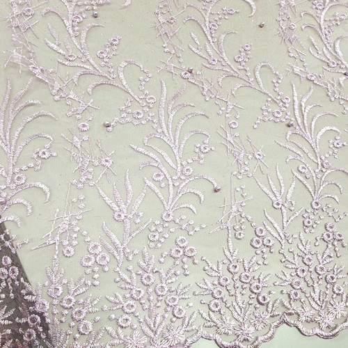 Baby pink beaded - pink, embroidered