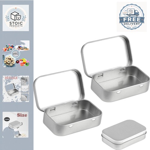 Metal storage box with lid - with,