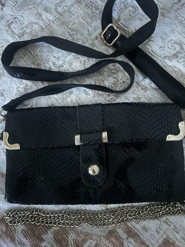 Moda pelle black snakeskin - in,