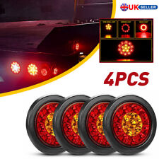 4x Amber & Red Round 16 LED