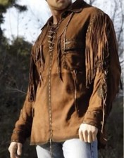 Men Western Cowboy Suede