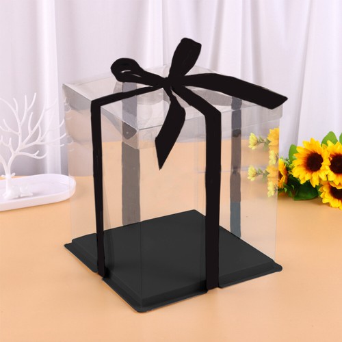 Large clear gift favor boxes - large,