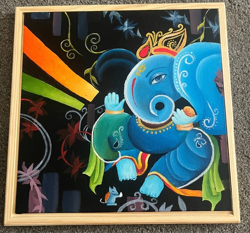 Ganesha acrylic painting