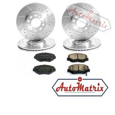Honda S-MX Brake Discs + Pads Kit (Upgraded Drilled/Grooved)