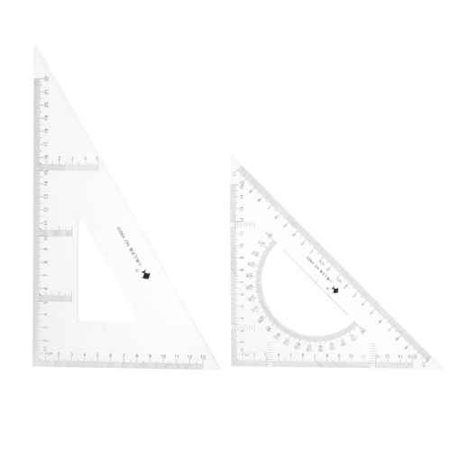 2piece triangle ruler square - ruler,