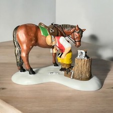 Dept 56 The Dickens' Village Series Horse Blacksmith To The Rescue  56.58541 New