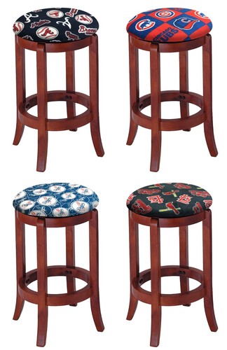 Mlb bar stool - tall, wood