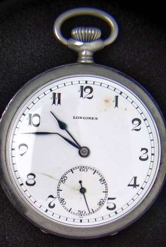 Longines white dial - dial, men's