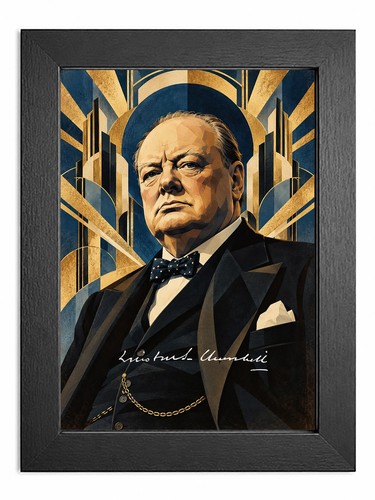 Winston churchill printed - churchill, a4